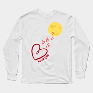 Love you to the moon Long Sleeve T-Shirt